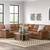 WillowBend Sofa Couch NEW by Ashley in caramel tan or umber dark brown 12 thumbnail
