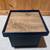 Blue Folding Collapsible Storage Ottomans with Serving Tray (2 pcs) 4 thumbnail