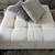 Large, Beige, Plush Fabric, Square Ottoman 1 thumbnail