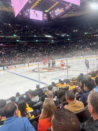 (4) Bruins tickets 3/10 Loge13 vs Kings, 8 rows from the glass 1