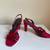 Sam & Libby, Burgundy, Satin Evening Heels 1 thumbnail