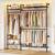 H2 Plus Expandable Wall Mounted Closet System, 3.8FT-5.1FT Closet Organizer | Wi 1 thumbnail