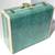 Vintage Samsonite 21" Suitcase Bermuda Green Marbled Luggage with Key 6 thumbnail