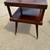 MCM Mid Century Modern Mahogany Laminate Square End Side Accent Table Vintage 3 thumbnail
