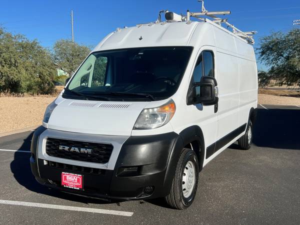 2019 RAM PROMASTER 2500 HIGH TOP CARGO VAN WORK TRUCK SHELVES AND RACK 1