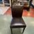 Crate & Barrel Lowe 5 Chocolate Leather Chairs w/Round Marble Table 3 thumbnail