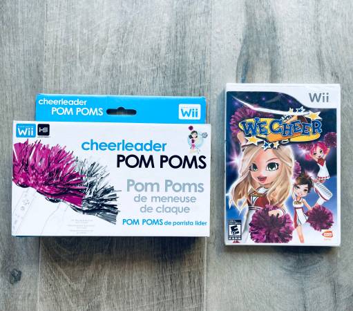New, Unopened We Cheer & Pom Poms for Nintendo Wii 1