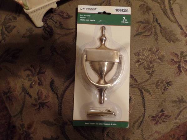 New Gatehouse 7" Brass door knocker 1
