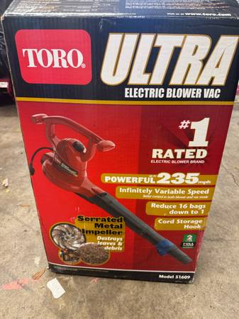 Toro electric leaf blower 1