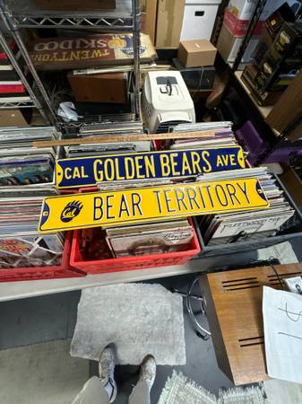Christmas Present - Cal Bears College Street Signs - Man Cave 1