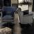Timothy oulton punk professor black leather silver studd swivel chairs 5 thumbnail