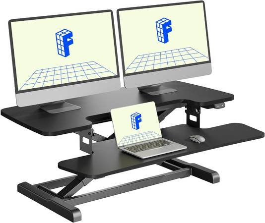 FLEXISPOT 36" Electric Standing Desk Converter 1
