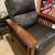 2 Leather Pushback Recliners with Solid Wood Frames 4 thumbnail