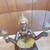 Vintage 1950's Blackamoor Clear Glass Top Ceramic Statue End Table 3 thumbnail
