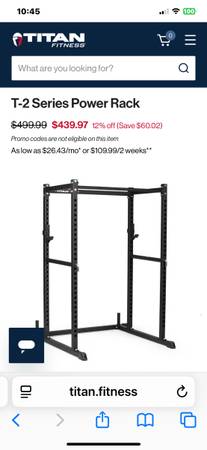 T-2 Series Power Rack only - $165 (Manassas)63471267253379123
