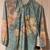 Women's World Map Silk Button Down Long Sleeve Shirt With 3/4 Sleeves 1 thumbnail