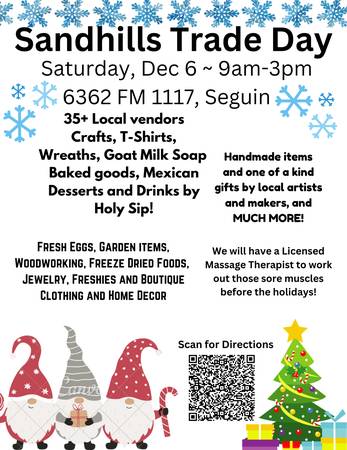 Sandhills Trade Day, FREE ENTRY, Family & pet friendly, RAIN OR SHINE! 1