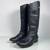 FRYE MELISSA BUTTON BLACK LEATHER KNEE LENGTH RIDING BOOTS  WOMENS SIZ 1 thumbnail