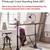 Pottery Barn Pittsburgh desk / pub table 48" long crank system 5 thumbnail