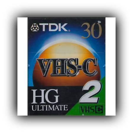 VHS-C 30 Minute TDK Blank Camcorder Tape *2-Pack NEW* 1