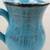 DeSilva Italian Glazed Terracotta Turquoise Pitcher 6 3/4" Tall 9 thumbnail