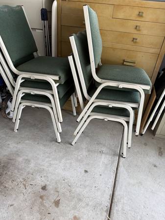 Chairs stackable 5 for $30 1