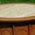 MCM Walnut Drum Cabinet End Table Kent Coffey mid century modern 4 thumbnail