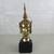 Asian Cambodian Vintage Buddha Bust Solid Brass 13" Tall 1 thumbnail