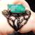 Natural 13ct Emerald Beryl Ring, size 8; silver, gold; one of a kind 7 thumbnail