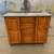 Maple granite top rolling kitchen island buffet 1 thumbnail