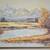 Vintage Alpine Landscape Oil Painting Artwork 5 thumbnail