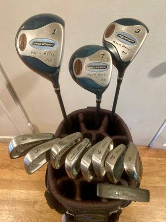 NICE Ladies Wilson COMPLETE Golf Clubs Set - NEW Grips -12 Clubs & Bag 1