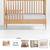 Crate & Barrel Jenny Lind maple crib 3 thumbnail