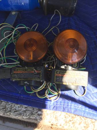 vintage spot light---tow lights  (all 12 volt) 1