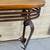 Beautiful wrought iron and wood sofa table. 9 thumbnail