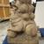 Antique Marble Foo Dogs / Lions BIG and HEAVY 18 thumbnail