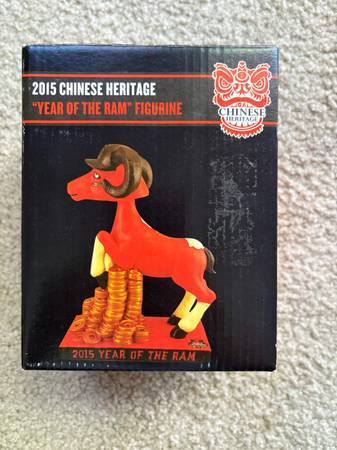 2015 SAN FRANCISCO GIANTS CHINESE HERITAGE YEAR OF THE RAM BOBBLEHEAD - $40 (los gatos)63471436814593120