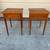 Pair Antique-Vintage Solid Oak Nightstands Bedside Tables. 1940s. 2 thumbnail