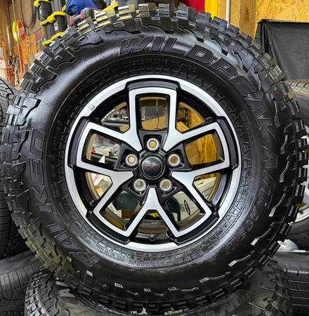 Jeep Gladiator or Wrangler Rubicon  17 inch wheels and tires (4) 1