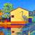 Alex Nizovsky - House With A Heron - Landscape Painting Art - 40"x30" 3 thumbnail