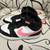 Nike High Top Black/White/Pink Girls Sneakers Size 1.5Y 1 thumbnail