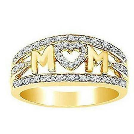 MOM openwork ring gold, size 10 available. NEW! gift idea 1