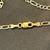 14k solid gold  diamond cut  figaro chain 2 thumbnail