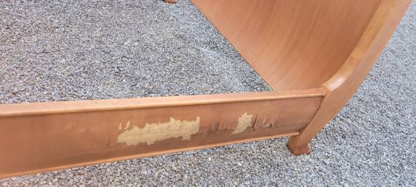 Cama con dosel antigua de chapa de arce - $200 (Lakeside)63471472562307123