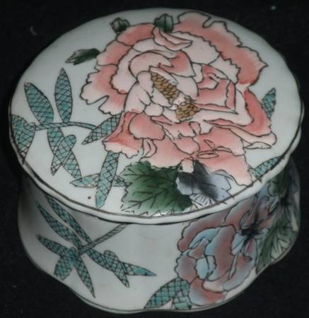 Floral Ceramic Container 1