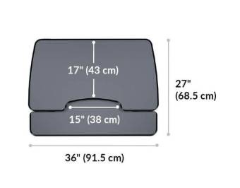 VariDesk Standing Desk Converter | Large Dual Surface | Black 1