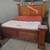 Solid Wood Calif King Frame and Mattress 1 thumbnail