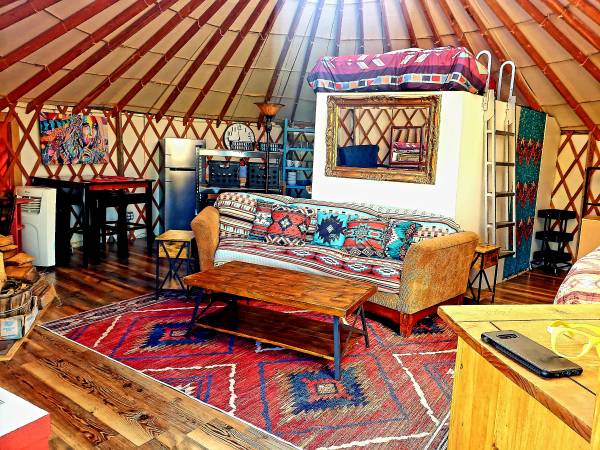 $1,000 fuera de la red: acogedora escapada en yurta con alma suroeste (Taos)63659849991681120