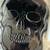 CREEPY SKULL HALLOWEEN SERVING PLATTER $25 BLK/SILVER & 32 MATCHING DI 5 thumbnail