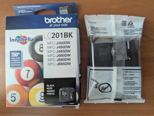 Brother LC201BK black ink cartridge 1